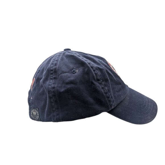 Ralph Lauren Navy Blue Polo Hat W Embroidered Logo USA Olympic Patch Adj Strapba - Picture 3 of 8